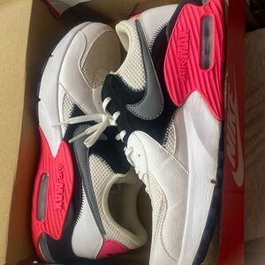 Nike Air Max Excee white/pink/black/gray women’s athletic shoes